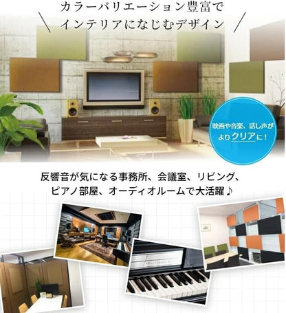 おしゃれな吸音材 吸音（キュート）パネル 幅600mm×高さ900ｍｍ×厚み25ｍｍ 吸音 防音 騒音対策