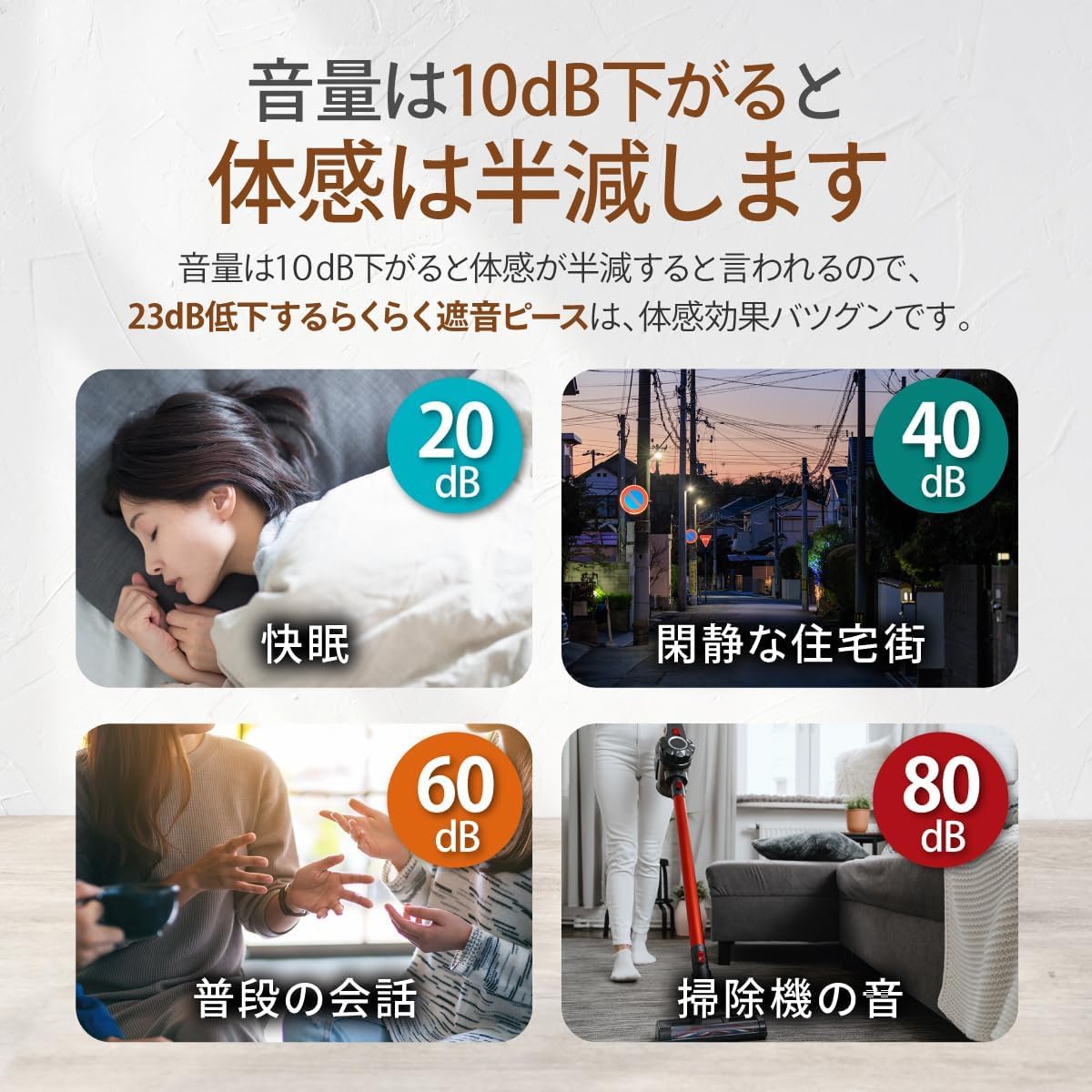 日本製 遮音シート diy 防音シート らくらく遮音ピース 18枚 1枚約200g 防音