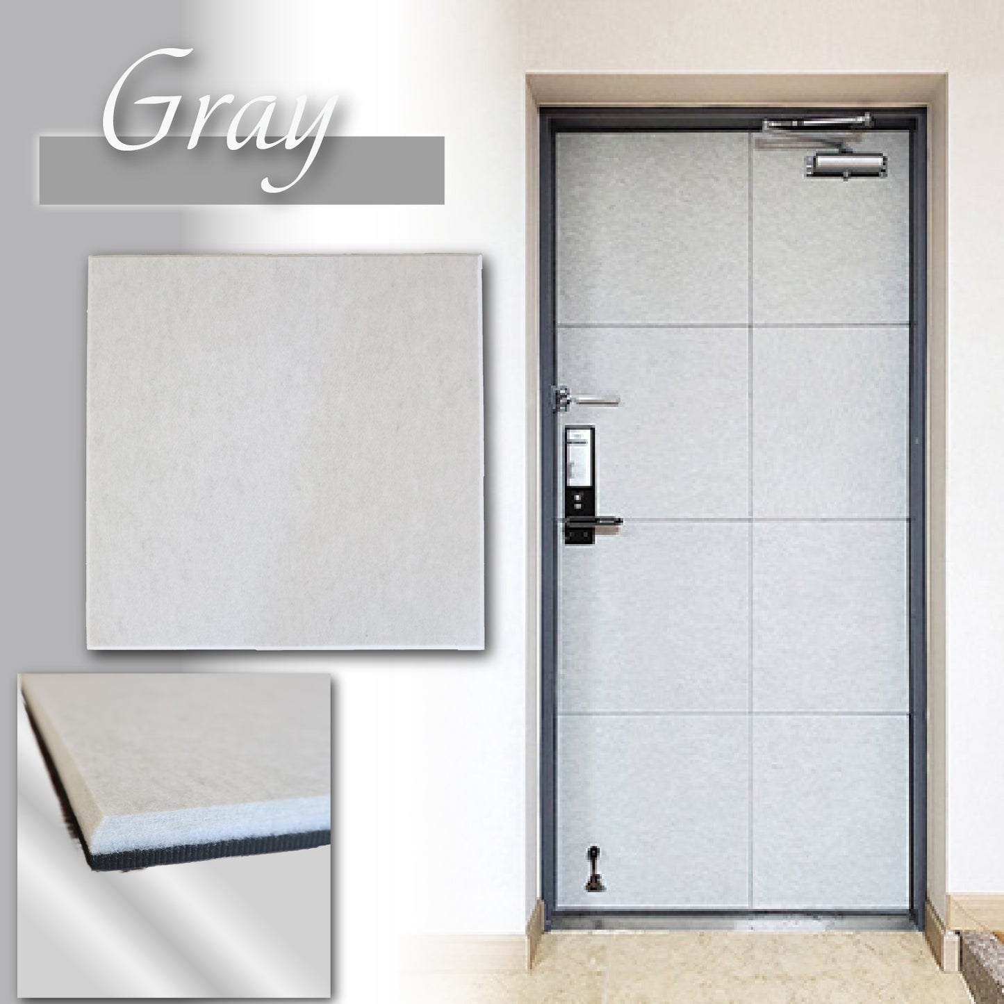 韓国製　マグネット付き吸音パネル