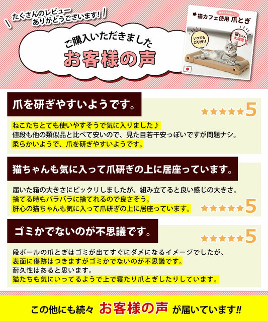 【爪とぎ面組み換え可能】爪とぎ 猫 強化段ボール 幅61cm 奥行28cm 大きい ソファー NYANのきゃっつめそふぁー 爪研ぎ